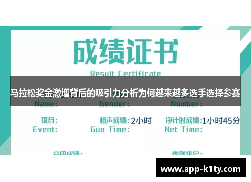 马拉松奖金激增背后的吸引力分析为何越来越多选手选择参赛